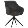ARMLEHNSTUHL  in Webstoff  - Schwarz, LIFESTYLE, Textil/Metall (60/83/65cm) - home24