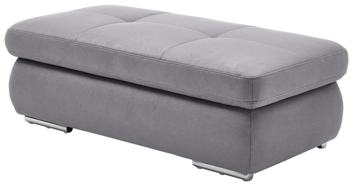 HÖRNSOFFA i flatväv grå  - kromfärg/grå, Design, textil (309/195cm) - Beldomo Style