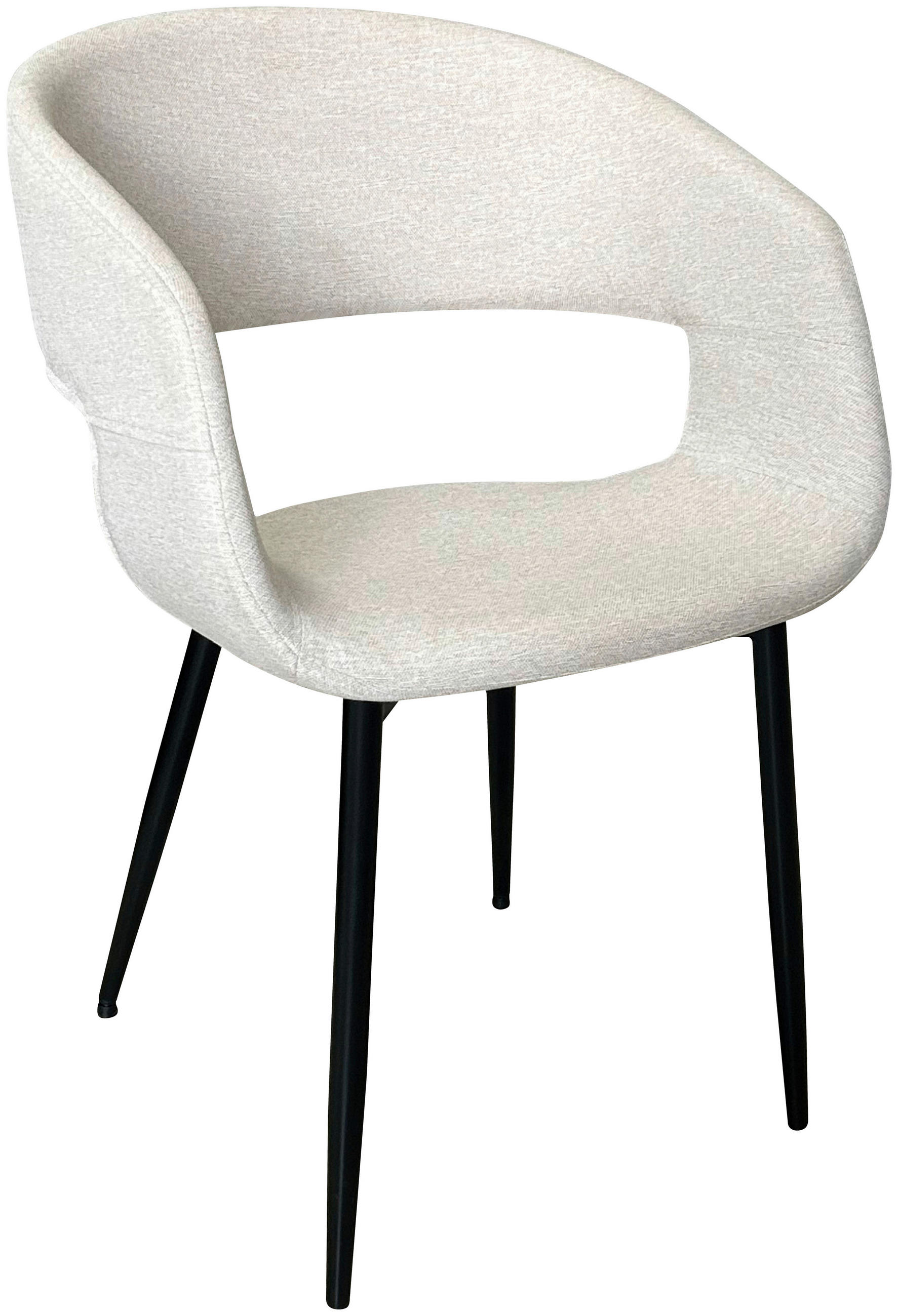 ŽIDLE S PODRUČKAMI, ocel, tkaná látka, béžová - černá/béžová, Design, kov/textil (52/77/50,5cm) - Boxxx