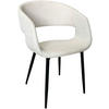 ARMLEHNSTUHL  in Stahl Webstoff  - Beige/Schwarz, Design, Textil/Metall (52/77/50,5cm) - Boxxx