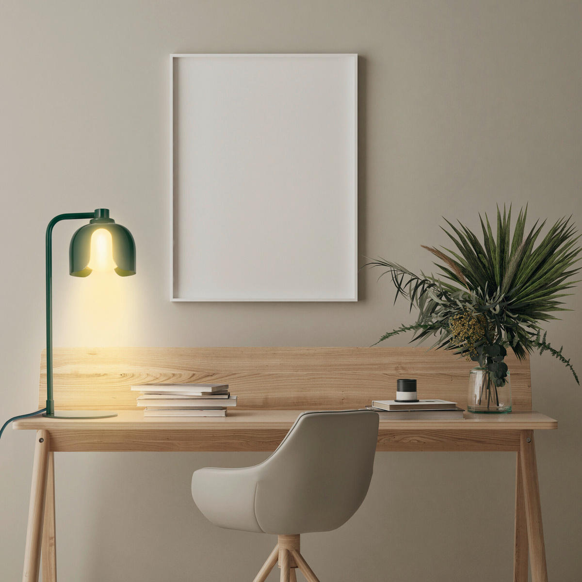 TISCHLEUCHTE 15/20/40 cm   - Grün, Basics, Glas/Metall (15/20/40cm) - Osram