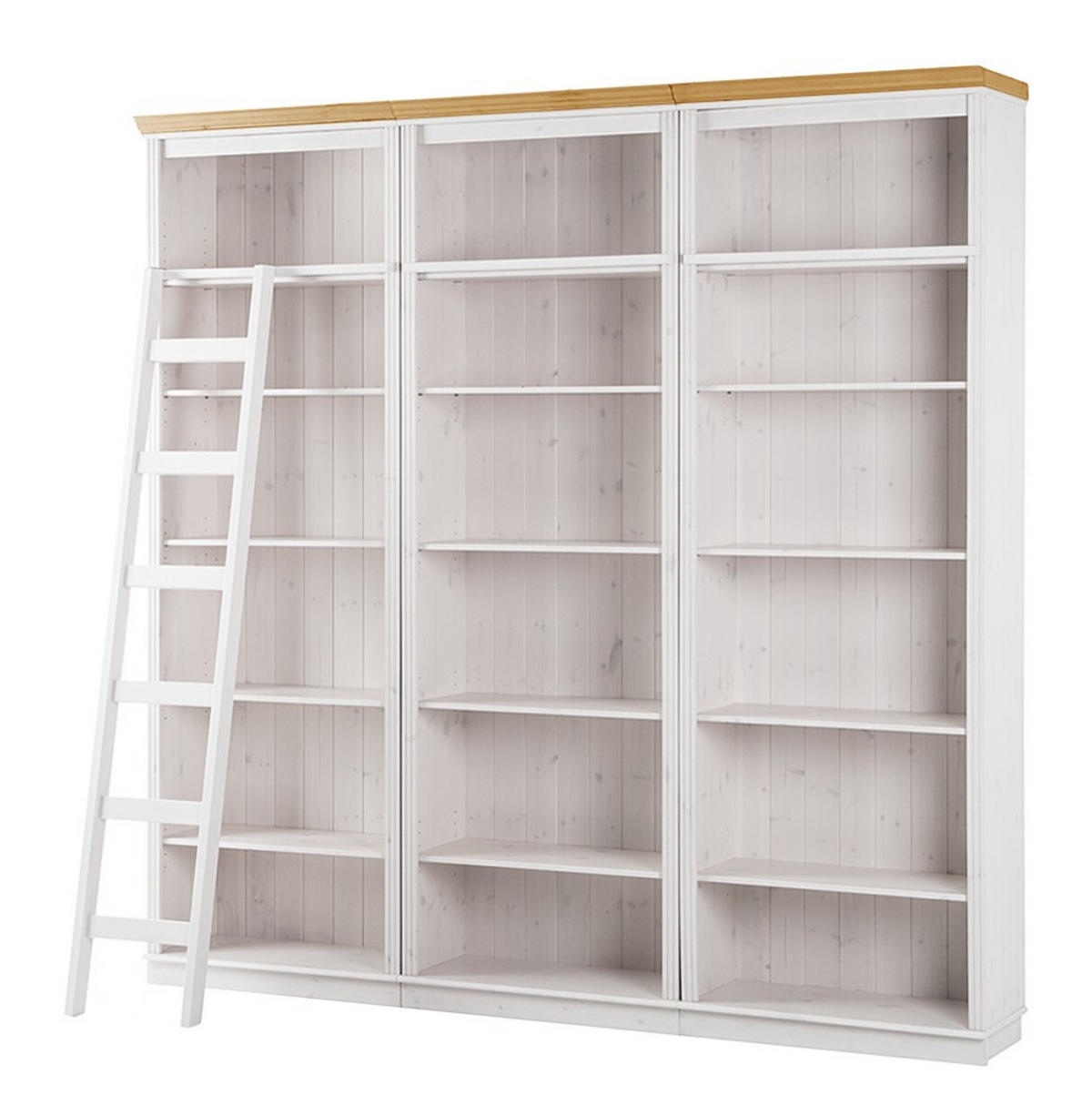 BÜCHERWAND Kiefer massiv Kieferfarben, Honig  - Kieferfarben/Honig, Design, Holz (223/222/37cm) - Livetastic