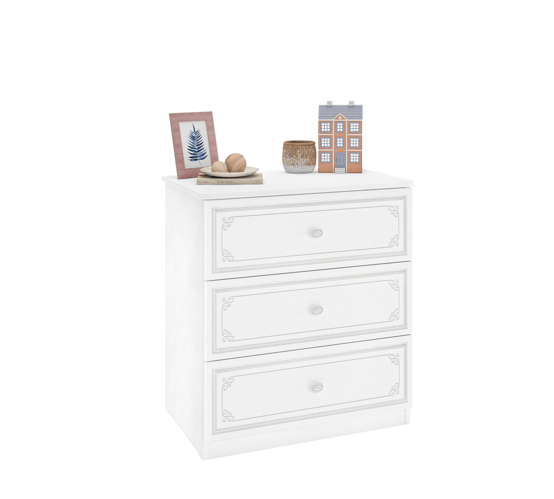 Comodă  - alb, Basics, lemn (73/80/49cm) - Cilek