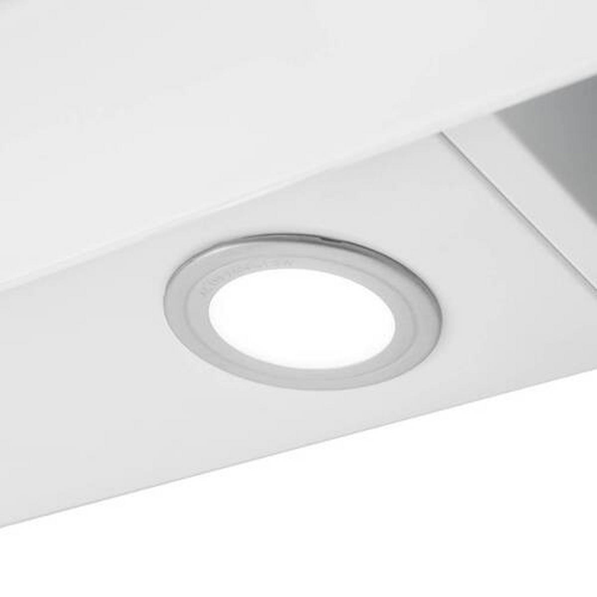 DUNSTABZUGSHAUBE CH21060WBZ  - Weiß, Trend, Glas/Metall (59,8/72,7-110,7/30,5cm) - Respekta