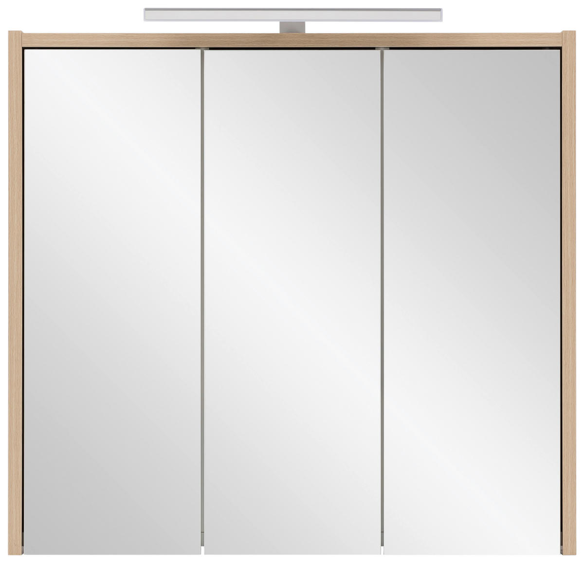 SPIEGELSCHRANK 65/64/16 cm  - Eichefarben, MODERN, Glas/Holzwerkstoff (65/64/16cm) - MID.YOU