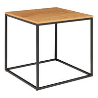 BEISTELLTISCH in Holzwerkstoff 45/45/45 cm  - Schwarz/Naturfarben, Basics, Holzwerkstoff/Metall (45/45/45cm)