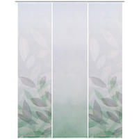 FLÄCHENVORHANG  3 Stück  halbtransparent   60/245 cm  - Grün, Natur, Textil (60/245cm) - Novel