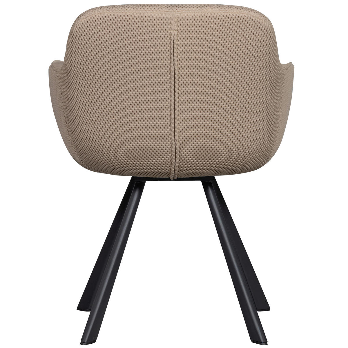 ARMLEHNSTUHL  in Netzbespannung  - Schwarz/Naturfarben, Design, Textil/Metall (58/79/58cm) - Livetastic
