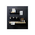 WANDREGAL 50/16/8 cm  - Schwarz, Trend, Metall (50/16/8cm) - Ambia Home