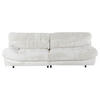BIG SOFFA i plysch vit  - vit/svart, Klassisk, textil/plast (262/70/115cm) - MID.YOU