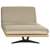 OTTOMANE Palermo Webstoff Eichefarben, Beige  - Eichefarben/Beige, Design, Holz/Textil (114/92/165cm) - Dieter Knoll