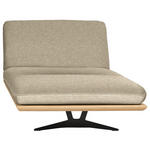 OTTOMANE Palermo in Webstoff Eichefarben, Beige  - Eichefarben/Beige, Design, Holz/Textil (114/92/165cm) - Dieter Knoll