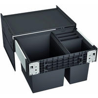 EINBAUABFALLSAMMLER SELECT II XL 60/3 30 / 8 / 8 L  - Edelstahlfarben/Schwarz, Basics, Kunststoff/Metall (56,2/36,1/40cm) - Blanco