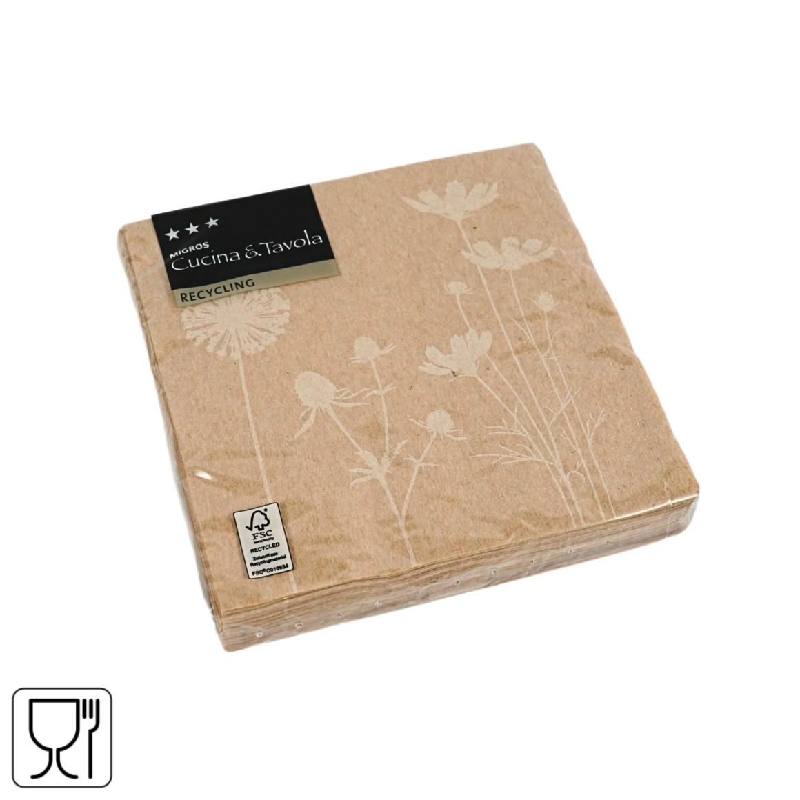 SALVETA - bež, Basics, papir (2/12.5/12.5cm)