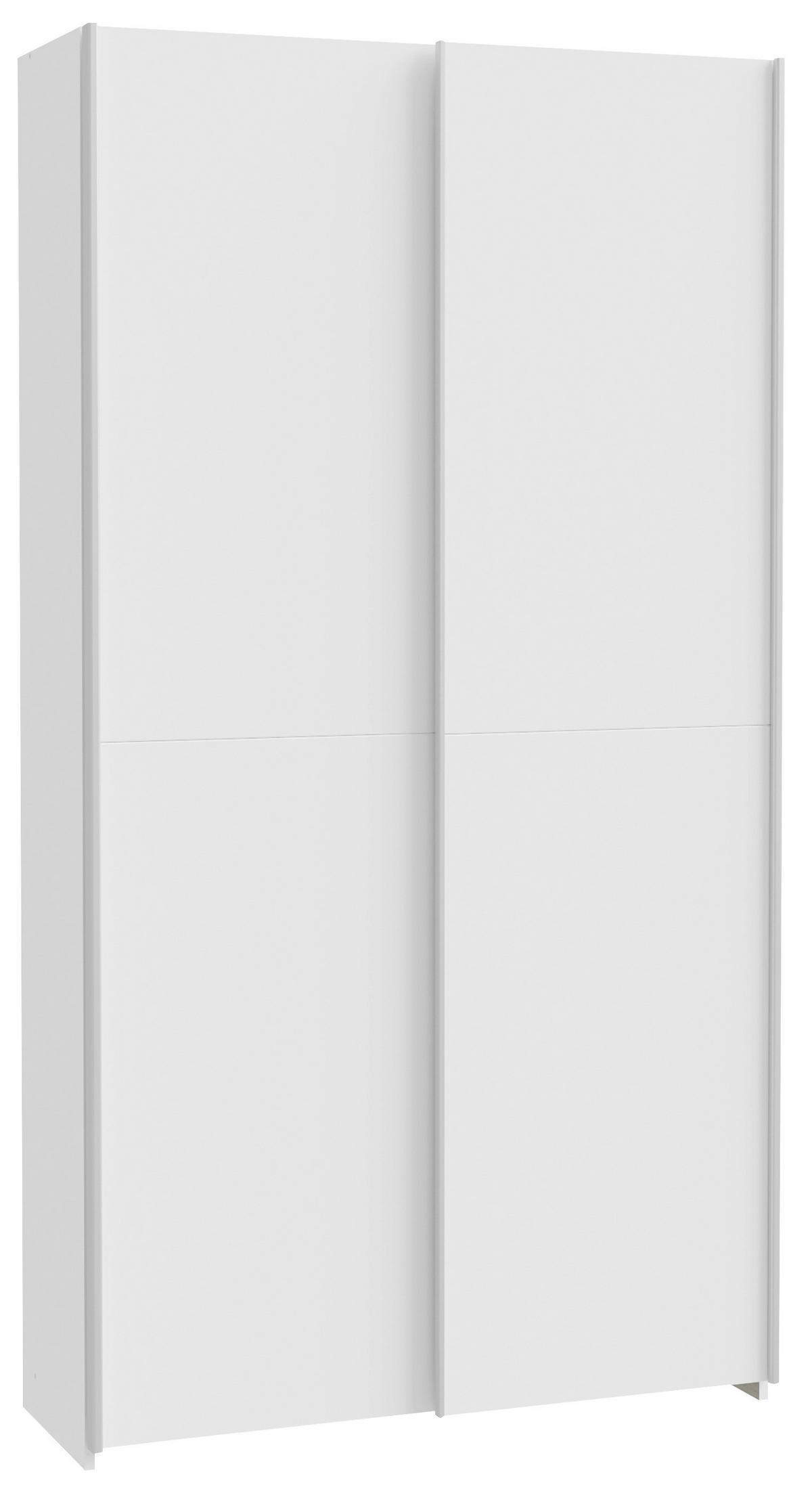 VEČNAMENSKA OMARA, bela - siva/bela, Basics, kovina/umetna masa (100,1/190,5/39,1cm) - Carryhome