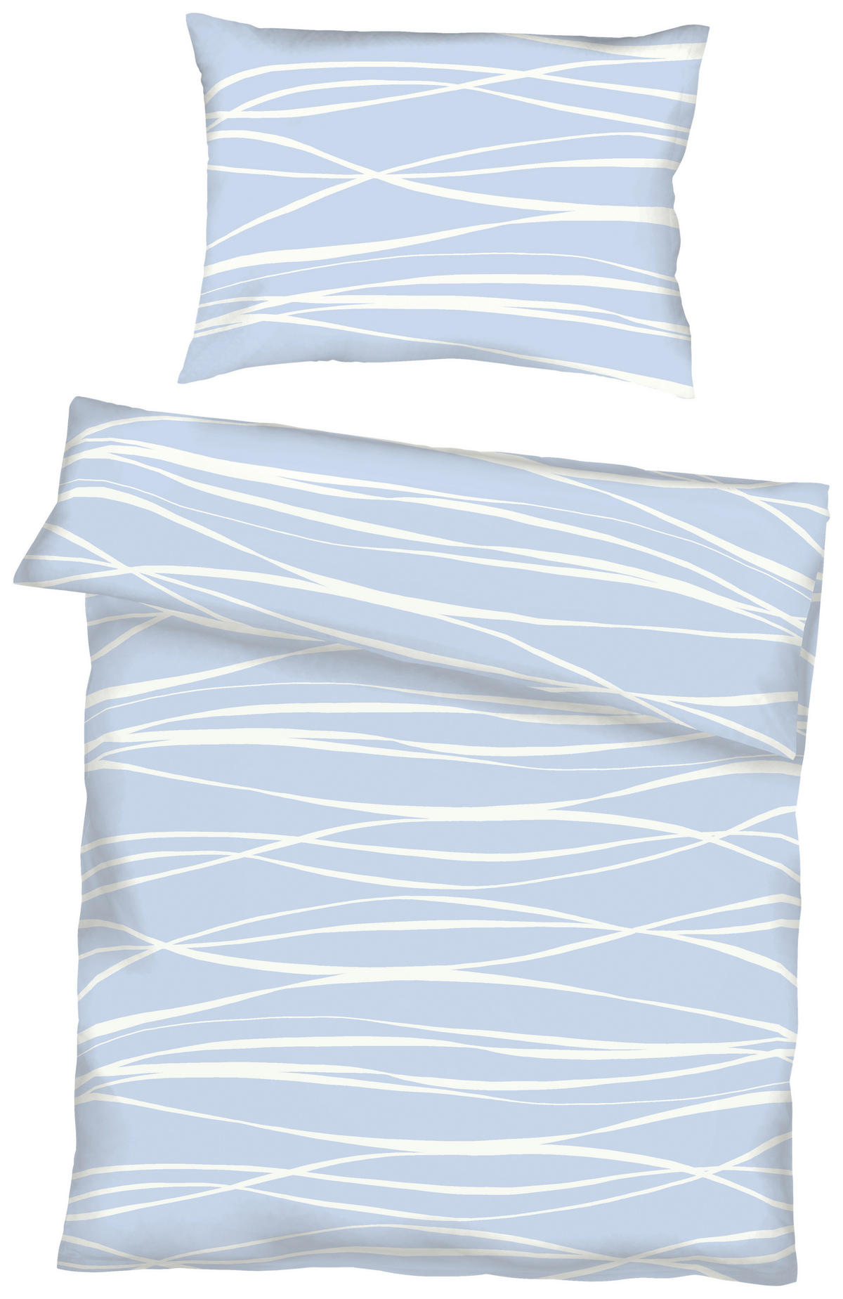 BETTWÄSCHE Satin 140/200 cm  - Hellblau, KONVENTIONELL, Textil (140/200cm) - Kaeppel