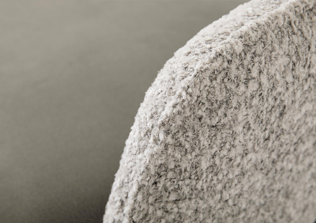 SITZBANK 207/89/68 cm Flachgewebe Grau Holz, Metall  - Schwarz/Grau, Design, Holz/Textil (207/89/68cm) - Koinor