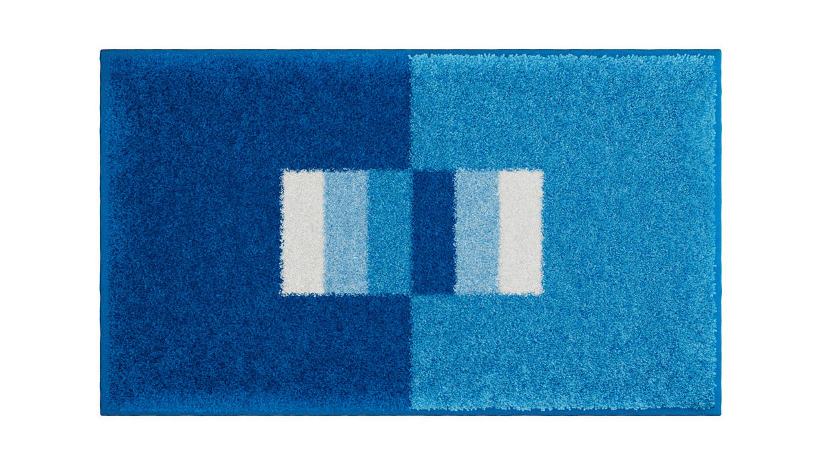 KÚPEĽŇOVÁ PREDLOŽKA, 65/115 cm - modrá, Basics, textil/plast (65/115cm) - Grund