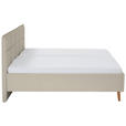 POLSTERBETT Beige 160/200 cm  - Eichefarben/Beige, Design, Holz/Textil (160/200cm) - Xora