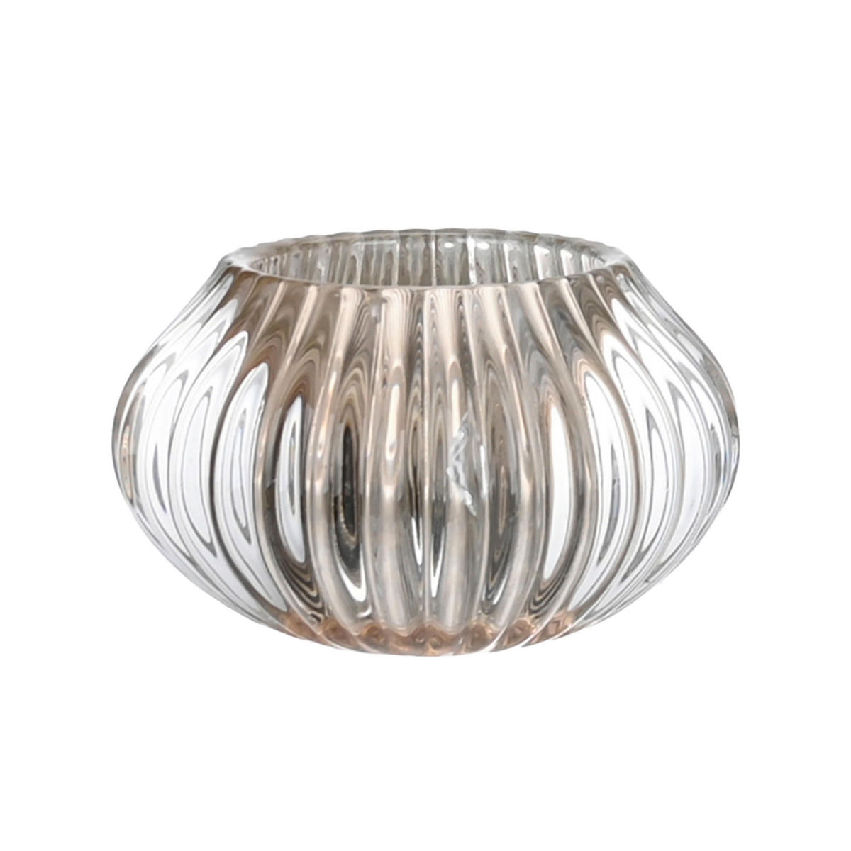 VÄRMELJUSGLAS  - ljusbrun, Trend, glas (11/6,5cm) - Ambia Home