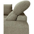 ECKSOFA Olivgrün Chenille  - Schwarz/Olivgrün, KONVENTIONELL, Textil/Metall (185/240cm) - Carryhome
