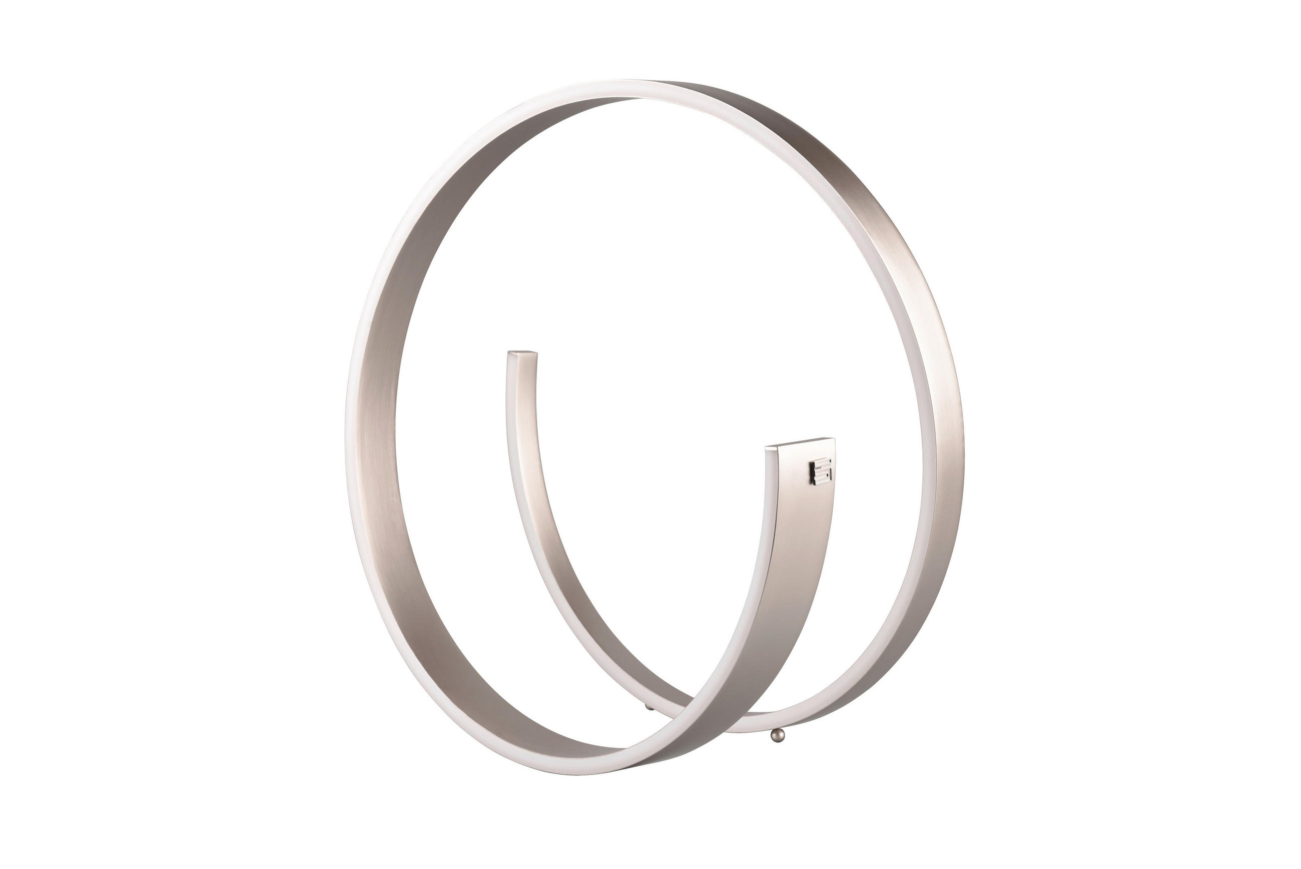 LED-TISCHLEUCHTE - Nickelfarben, Design, Metall (45cm) - Cinque