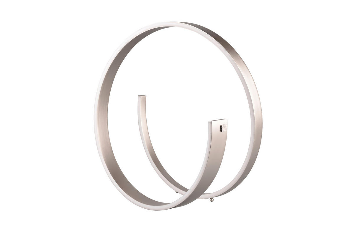 LED ASZTALI LÁMPA - nikkelszínű, Design, fém (45cm) - Cinque