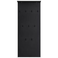 GARDEROBENPANEEL  in 50/110,6/20,9 cm  - Schwarz, LIFESTYLE, Holzwerkstoff (50/110,6/20,9cm) - MID.YOU