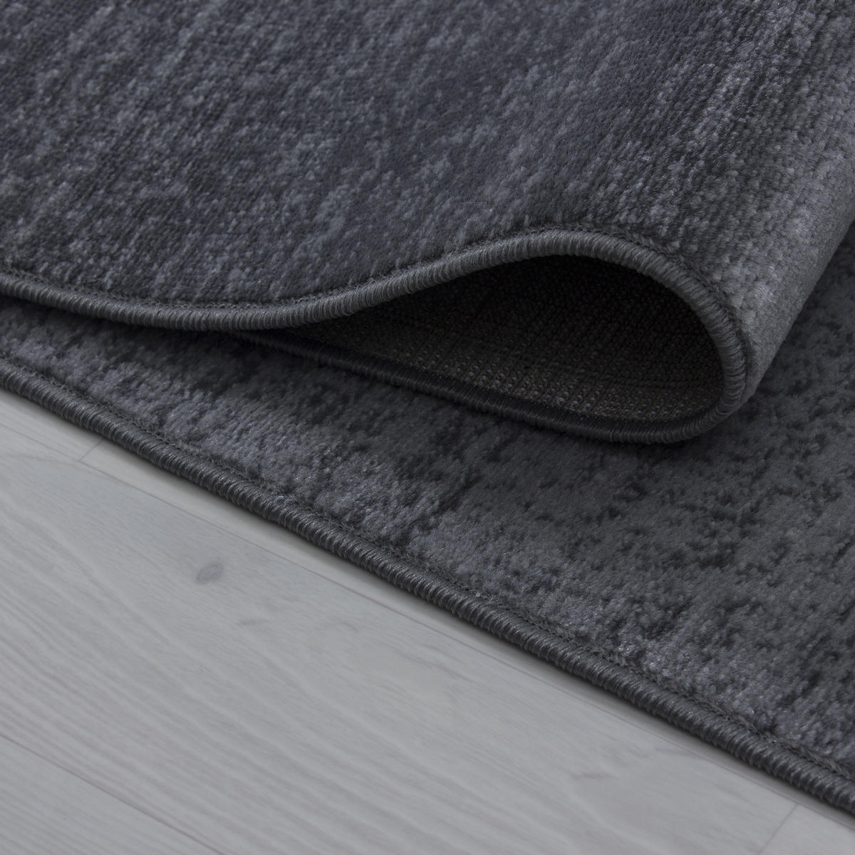 TEPPICH Kurzflor Sterne-Muster Polypropylen Wohnzimmer Grau Läufer 80x150 - Grau, Textil (80/150cm) - KADIMA DESIGN
