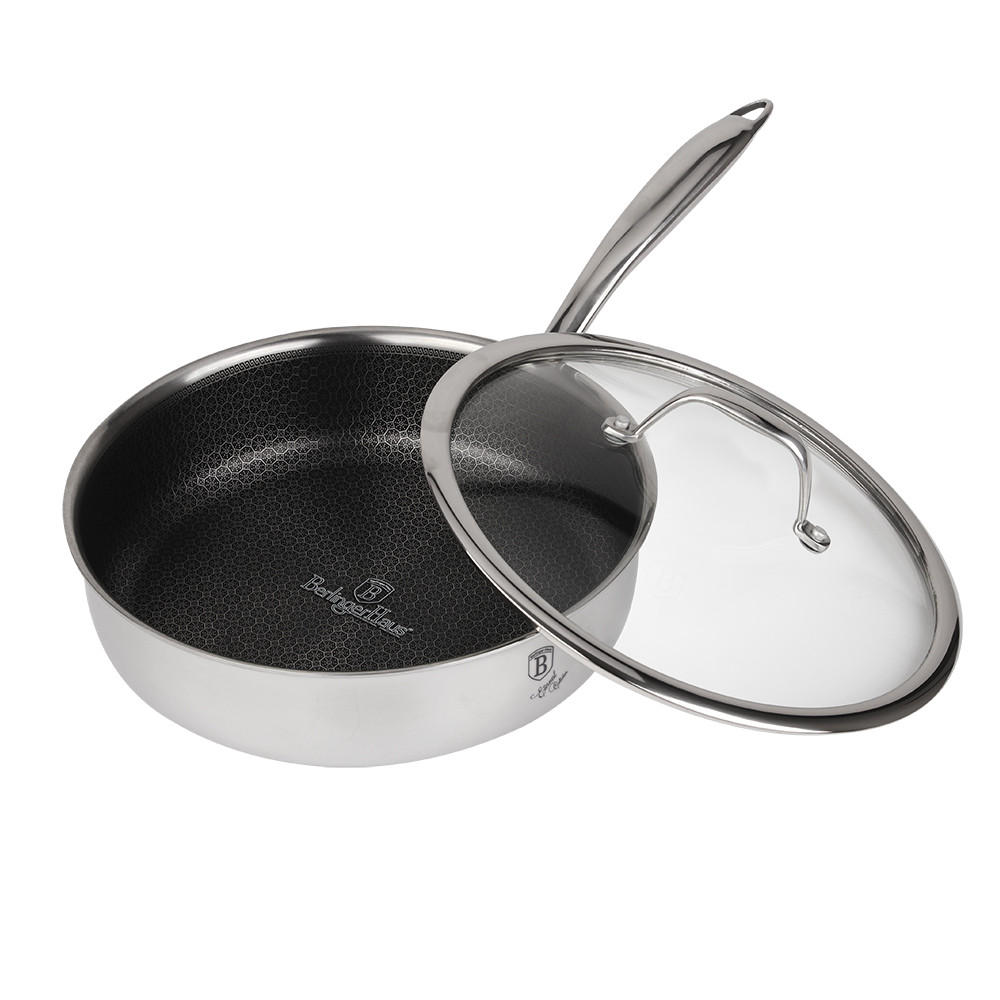 PONEV 24/6,5 cm  - barve nerjavečega jekla, Basics, kovina/steklo (24/6,5cm) - Berlinger Haus