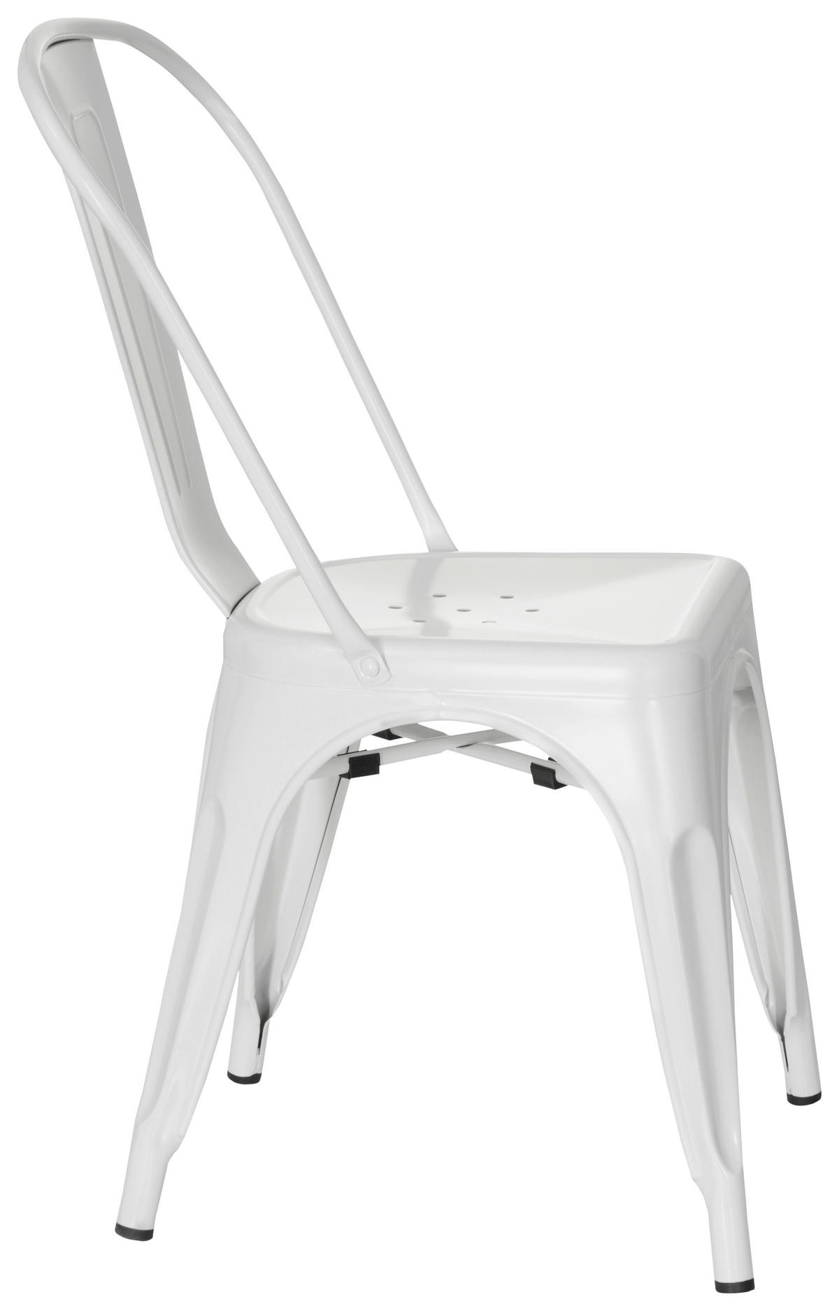 STUHL Weiß  - Weiß, Basics, Metall (44/84/54cm) - MID.YOU
