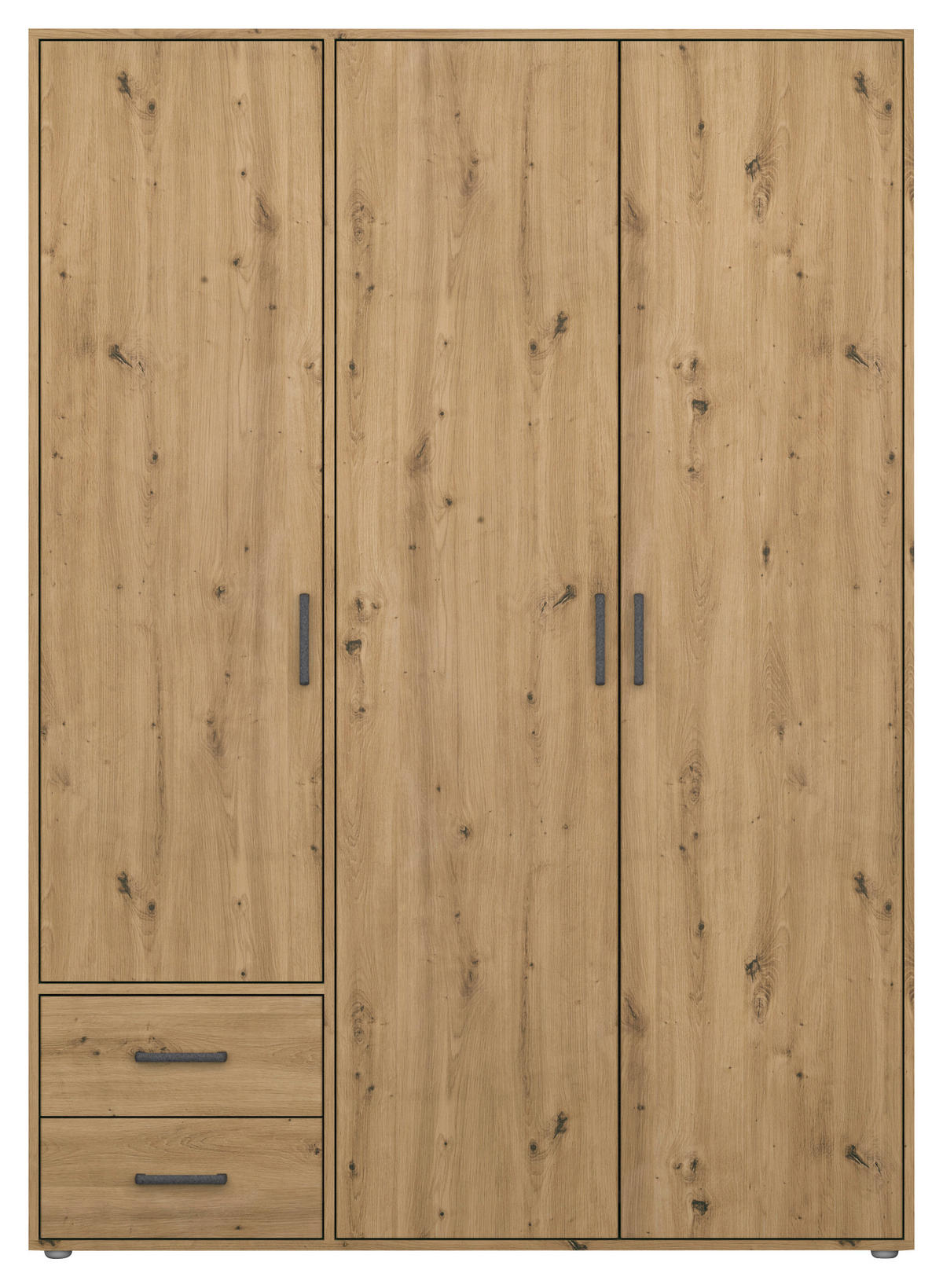 DREHTÜRENSCHRANK in Eiche Artisan  - Eiche Artisan/Grau, Modern, Holzwerkstoff/Kunststoff (140/194/53cm) - Rauch Möbel