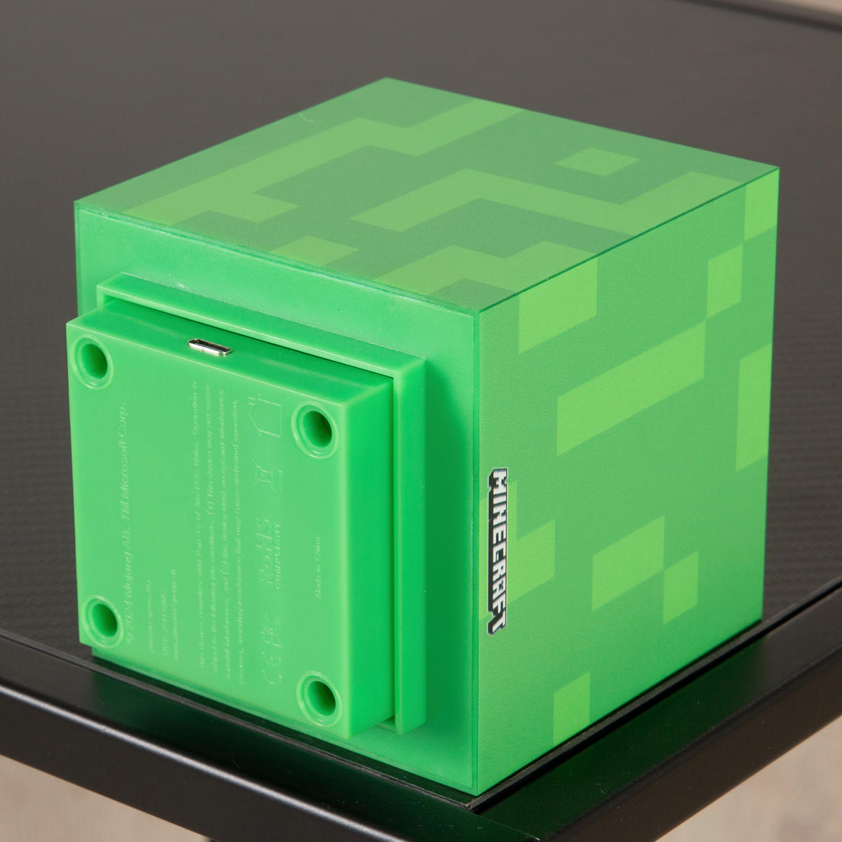 LED-DEKOLEUCHTE - Hellgrün/Grün, Trend, Kunststoff (9/11/9cm) - Minecraft