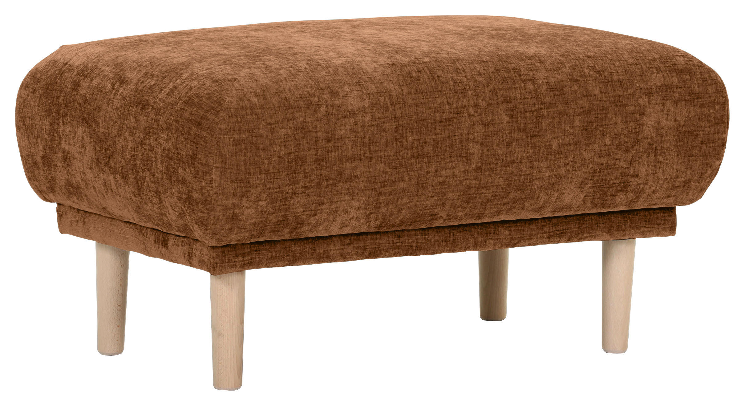HOCKER Flachgewebe Rostfarben  - Rostfarben, KONVENTIONELL, Holz/Textil (88/49/62cm) - Carryhome