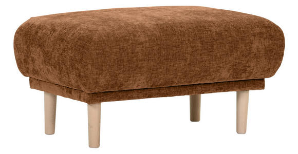HOCKER Flachgewebe Rostfarben  - Rostfarben, KONVENTIONELL, Holz/Textil (88/49/62cm) - Carryhome