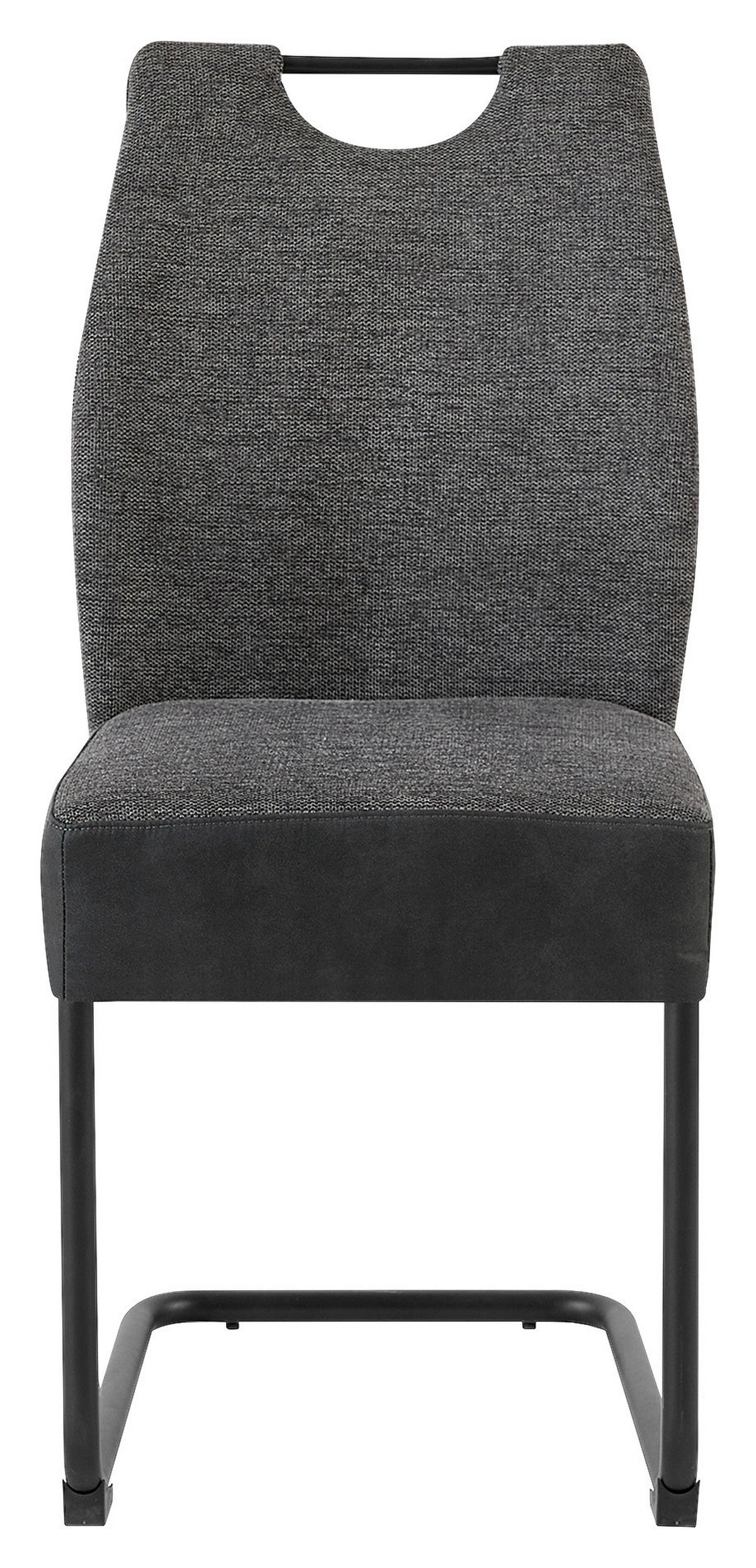 STUHL-SET 2 Stück mit Griff   - Anthrazit/Schwarz, MODERN, Metall (45/94/54cm) - Ambia Garden