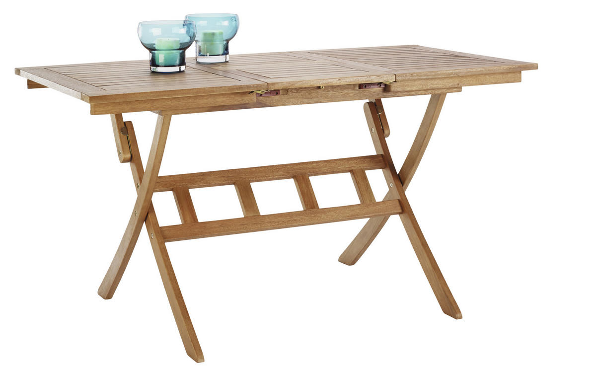 VRTNI SKLOPIVI STOL  boje tikovine  drvo      - boje tikovine, Romantično / ladanjski, drvo (100(140)/70/74cm) - Ambia Garden