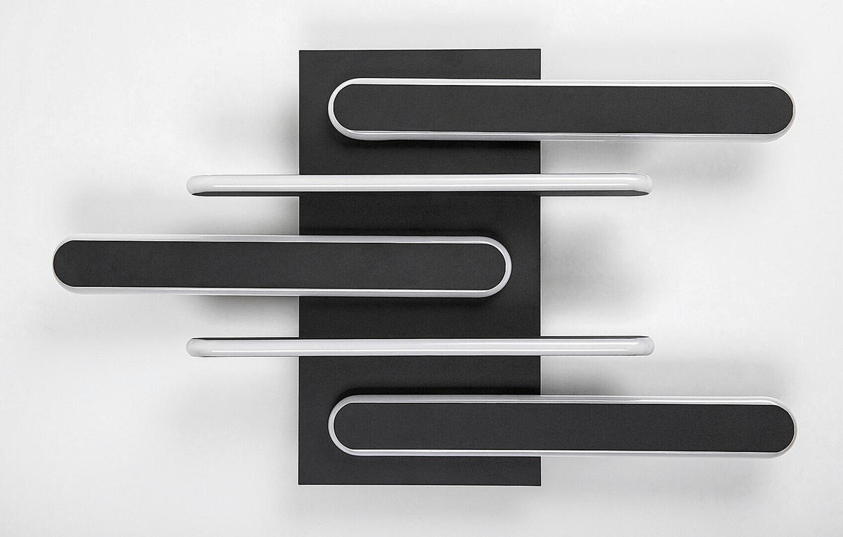 STROPNA LED-SVETILKA  Sindri /1900 lm/3000/4000 K// - črna/bela, Design, kovina/umetna masa (61/36cm)