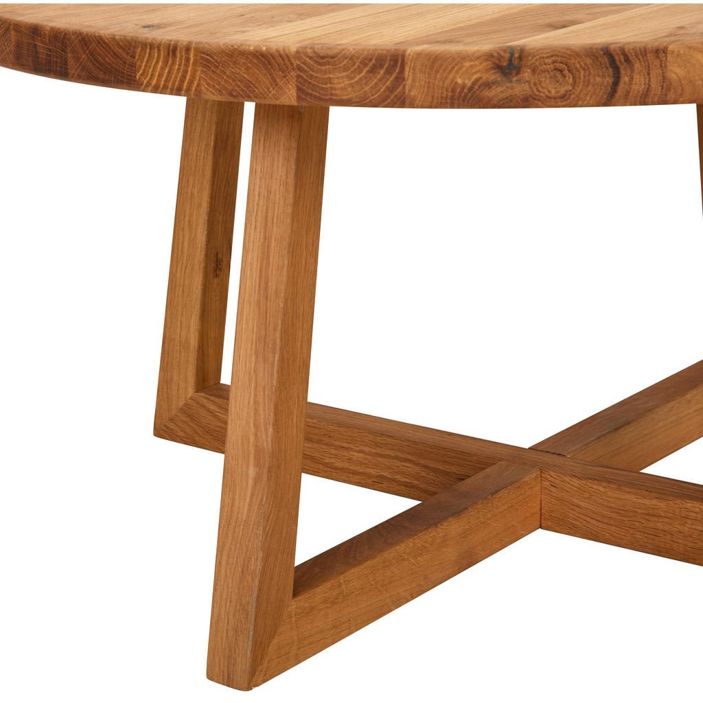 Thumbnail - Linea Natura Couchtisch, Eiche, Holz, Eiche, massiv, rund, eckig, X-Form, 80x40x80 cm, einfacher Aufbau, Wohnzimmer, Woh...