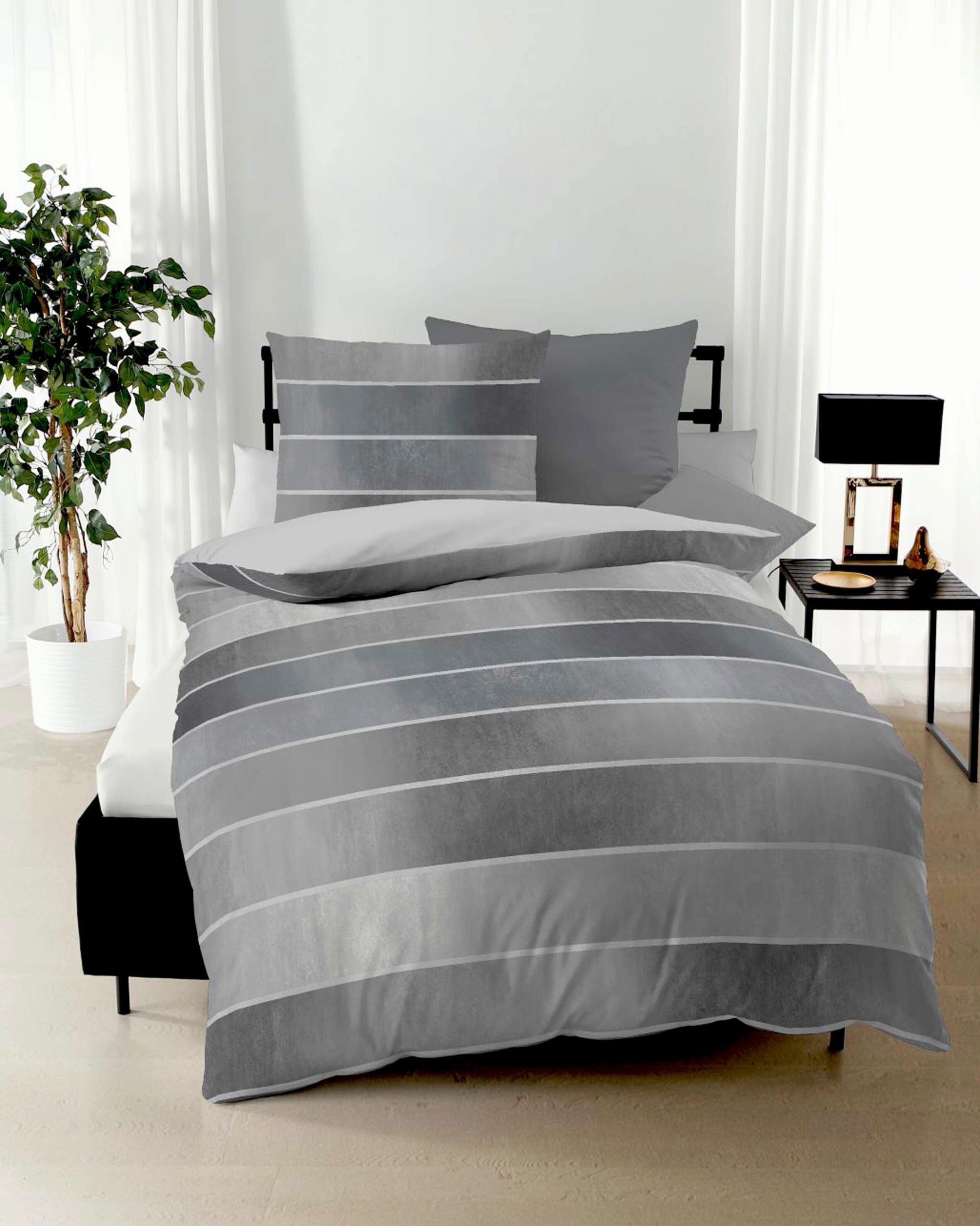 POSTELJNINA TIMELESS 240/220 cm saten siva  - siva, Design, tekstil (240/220cm) - Kaeppel