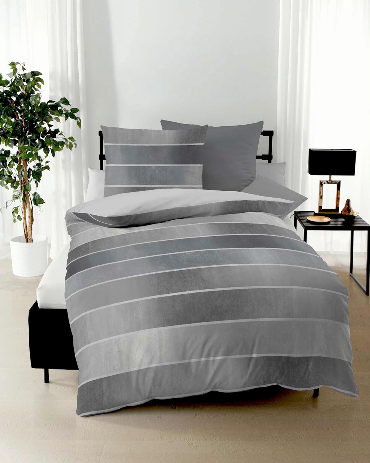 POSTELJINA 240/220 cm  TIMELESS  - siva, Design, tekstil (240/220cm) - Kaeppel