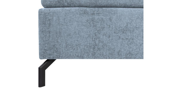 BOXSPRINGBETT 140/200 cm  in Hellblau  - Schwarz/Hellblau, Design, Textil/Metall (140/200cm) - Esposa