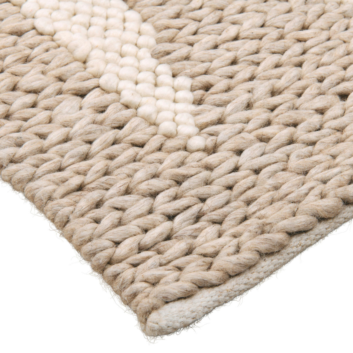 HANDWEBTEPPICH 160/230 cm Beige  - Beige, Natur, Textil (160/230cm) - Linea Natura
