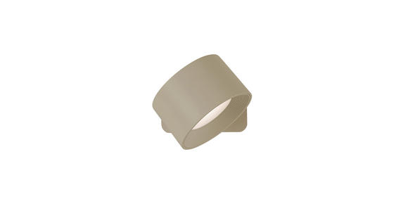 AKKU-WANDLEUCHTE - Sandfarben, Basics, Kunststoff/Metall (9,2/8/4,5cm) - Novel