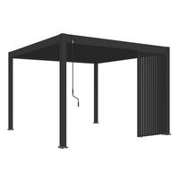 PERGOLA-SEITENTEIL 123/235/10 cm  - Anthrazit, Basics, Metall (123/235/10cm) - Gardenson