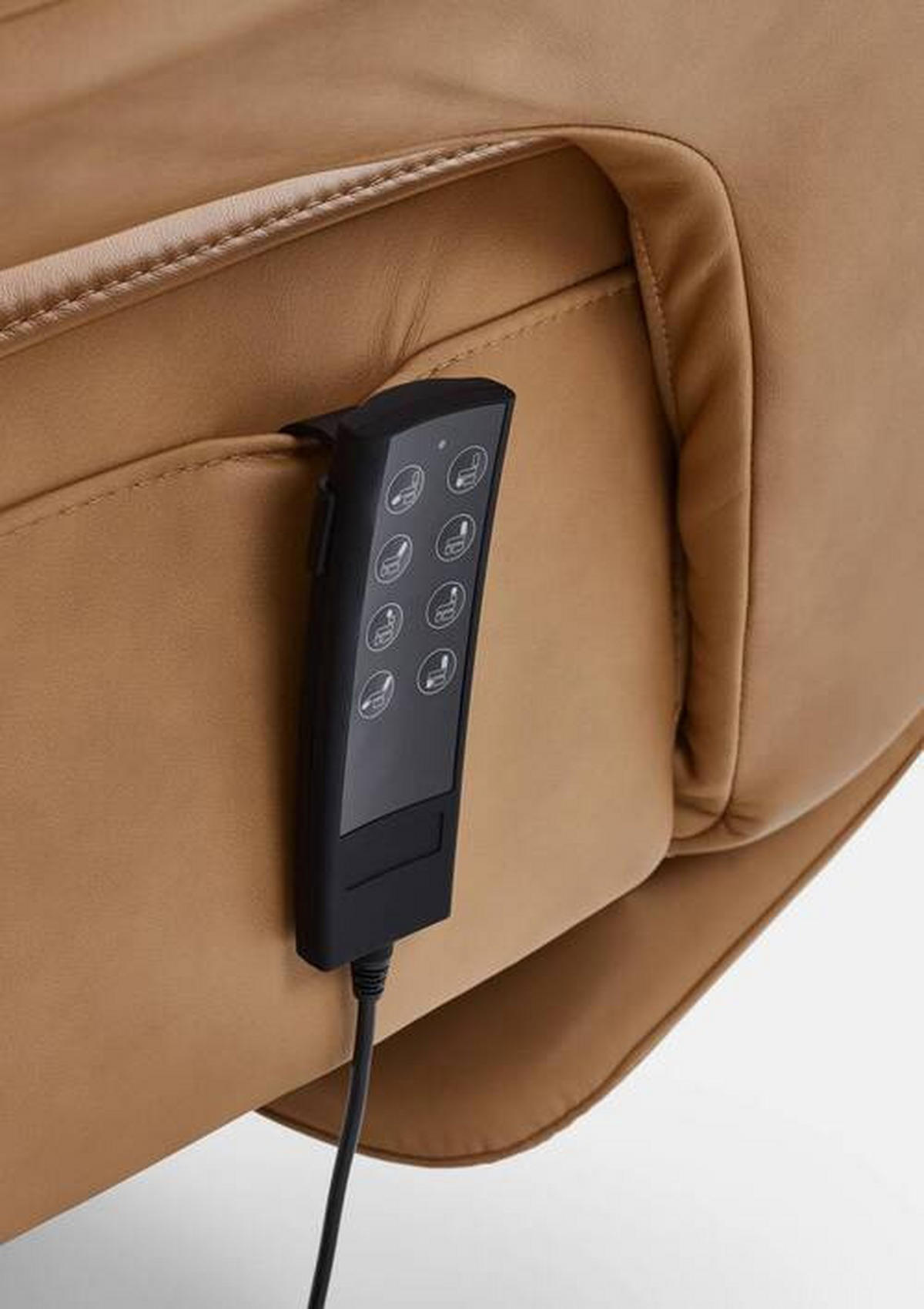 RELAXSESSEL in Leder Braun, Gelb  - Gelb/Schwarz, Design, Leder/Metall (83/123/87cm) - Valdera