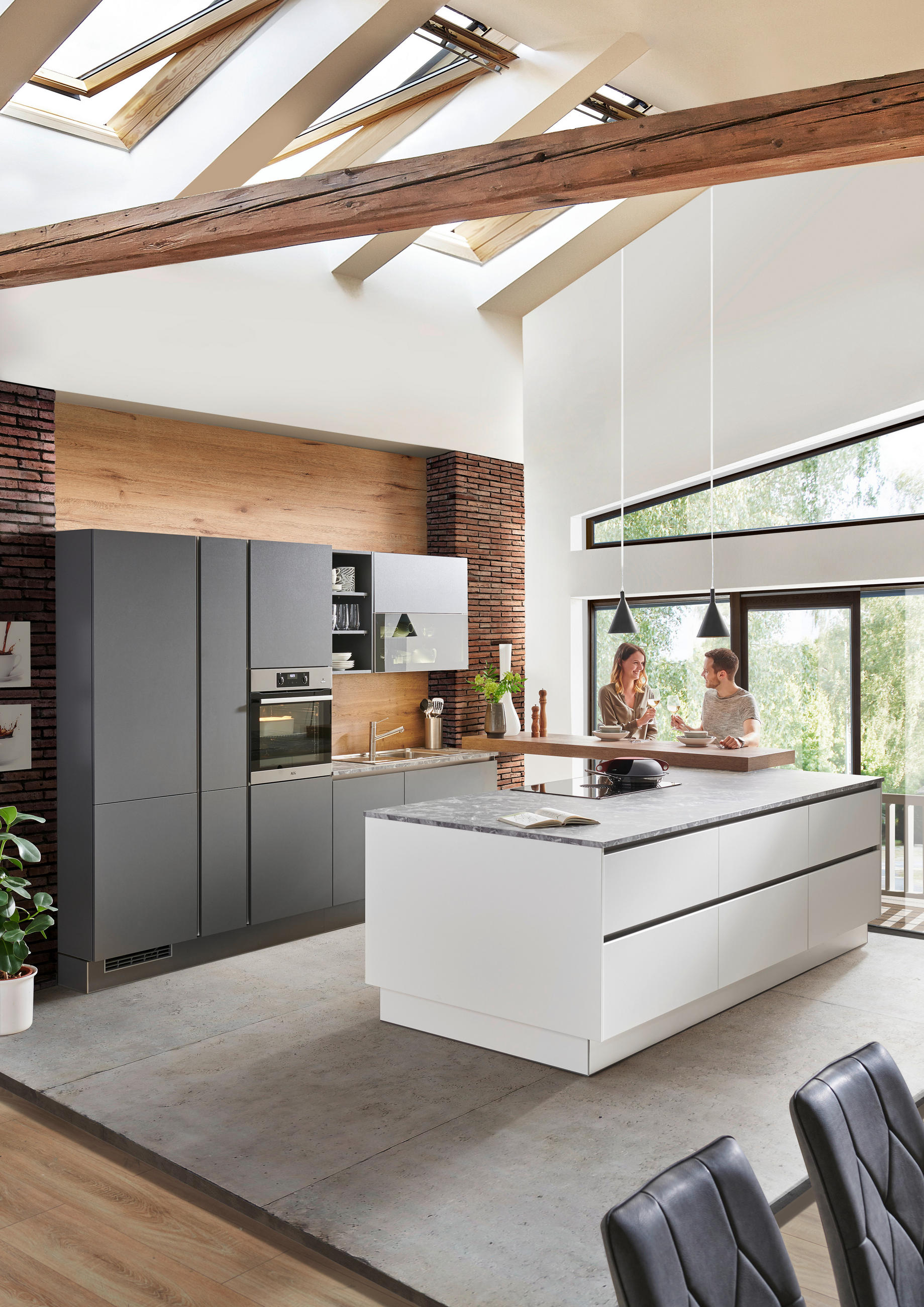 EINBAUKÜCHE   - Design, Holzwerkstoff - EWE