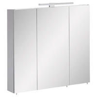 SPIEGELSCHRANK 70/71/16 cm  - Platinfarben/Nickelfarben, Basics, Glas/Holzwerkstoff (70/71/16cm) - Stylife