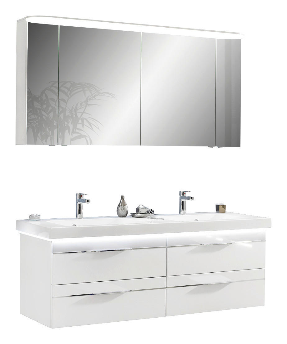 Bern tervezhető fürdőszoba bút - fehér, Konventionell, faalapú anyag (150cm) - Sadena