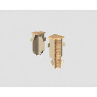 Innenecke Eiche Braun - Eichefarben/Braun, Basics, Kunststoff (1.6/0.7/5.9cm) - Egger Holzwerkstoffe